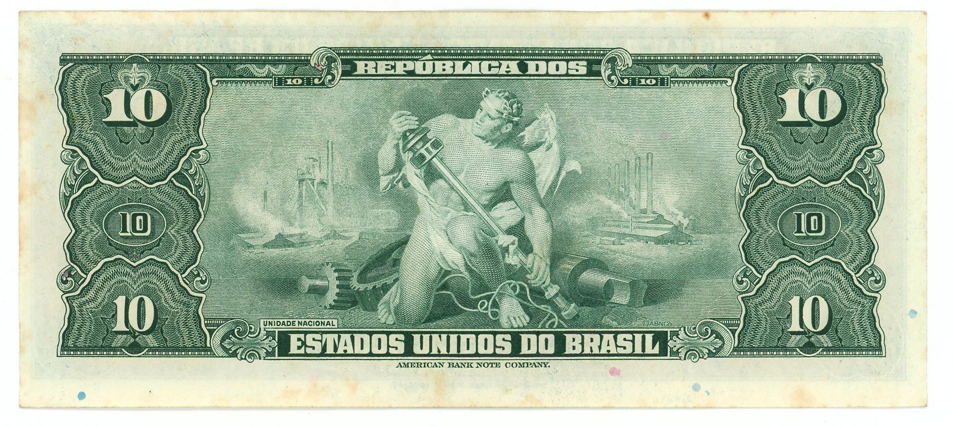 2591 - Brazil 10 Cruzeros 1943 (ND)