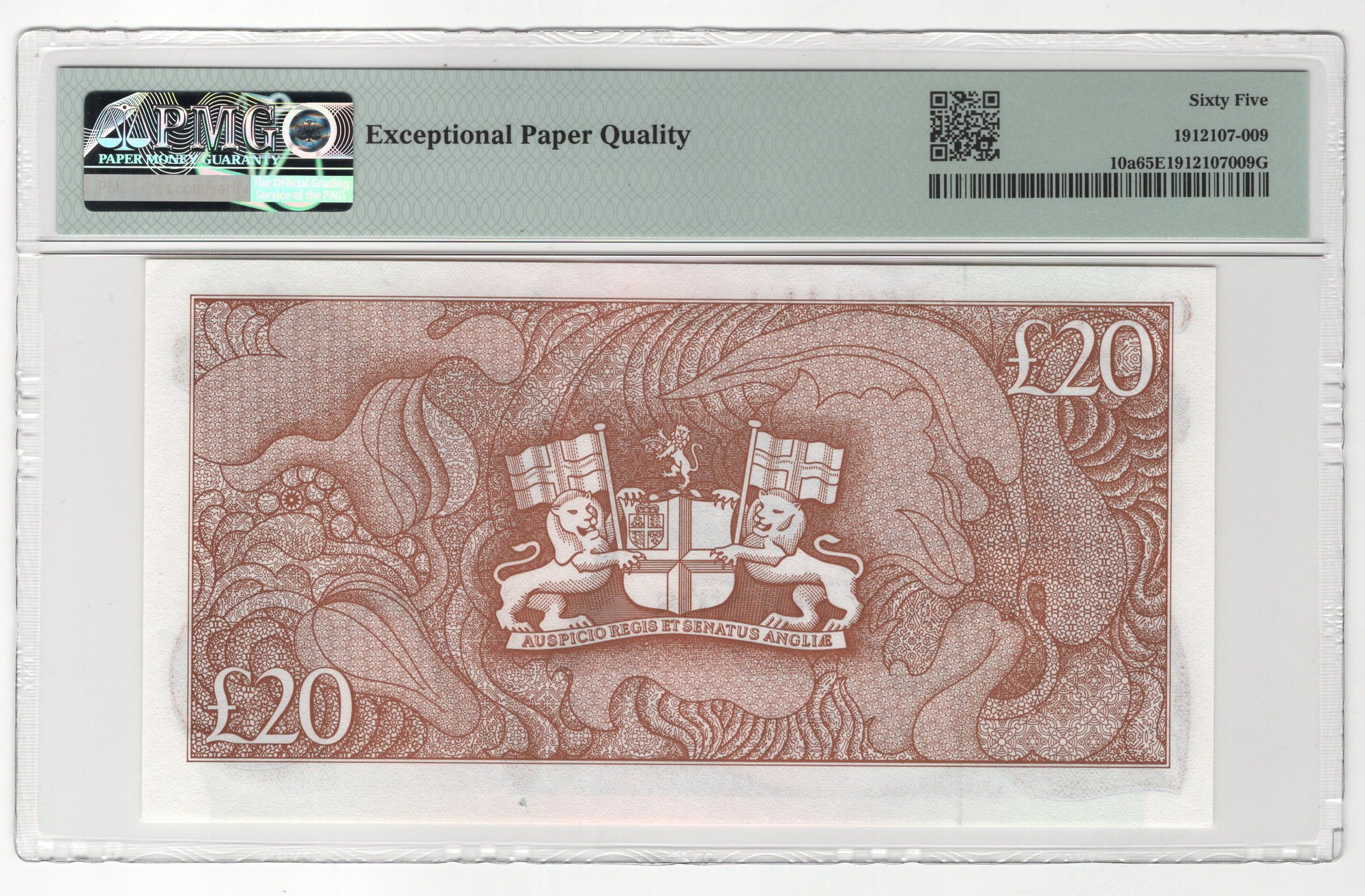 1344 - Saint Helena 20 Pounds 1986 (ND) PMG 65 Gem Uncirulated EPQ