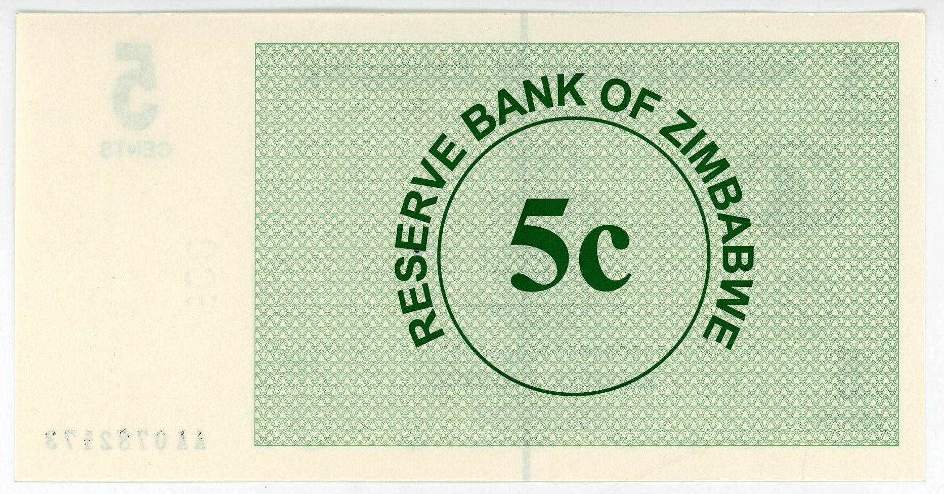 1437 - Zimbabwe 5 Cents 2006