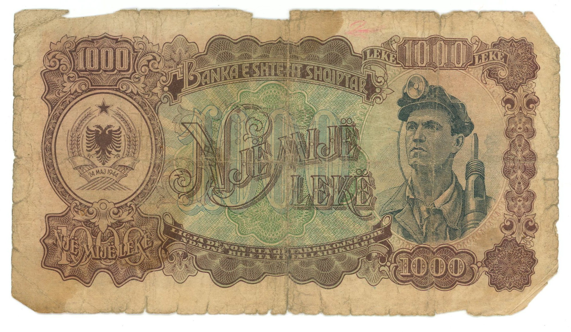 1427 - Albania 1000 Leke 1949
