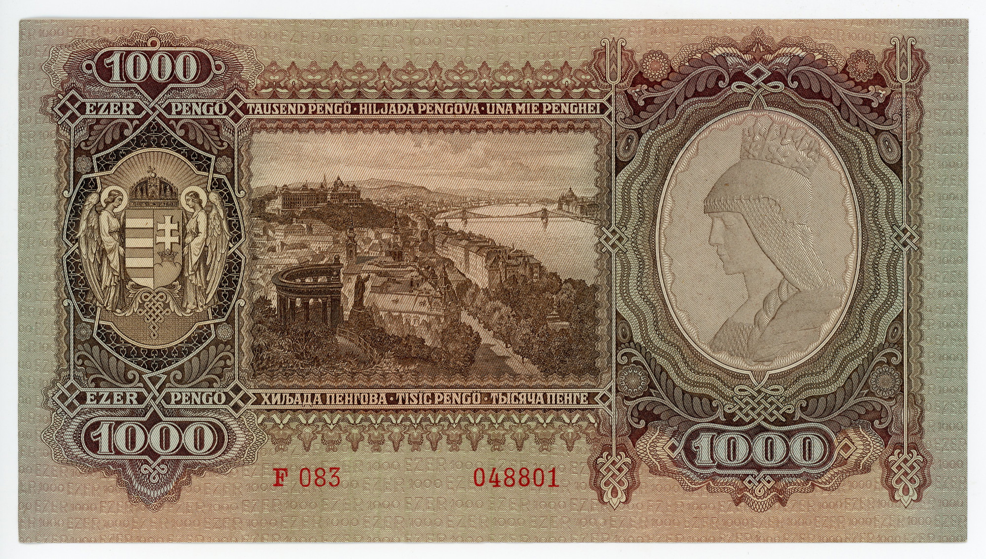 1606 - Hungary 1000 Pengo 1943