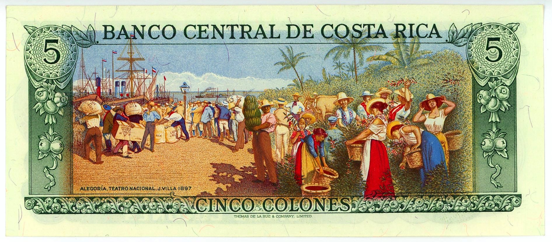 2557 - Costa Rica 5 Colones 1989