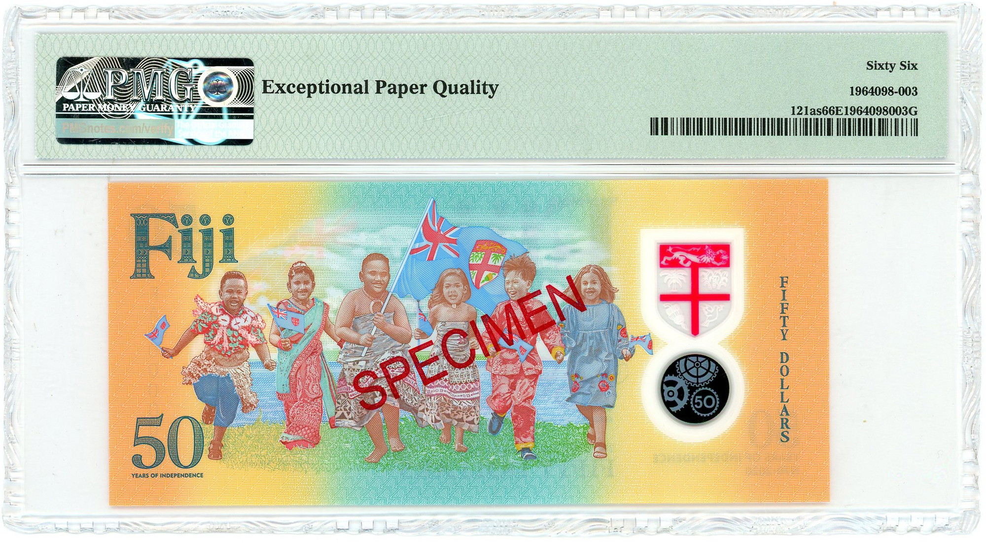 Fiji 50 Dollars 2020 Specimen Commemorative PMG 66 EPQ Gem Uncirculated |  Katz Auction