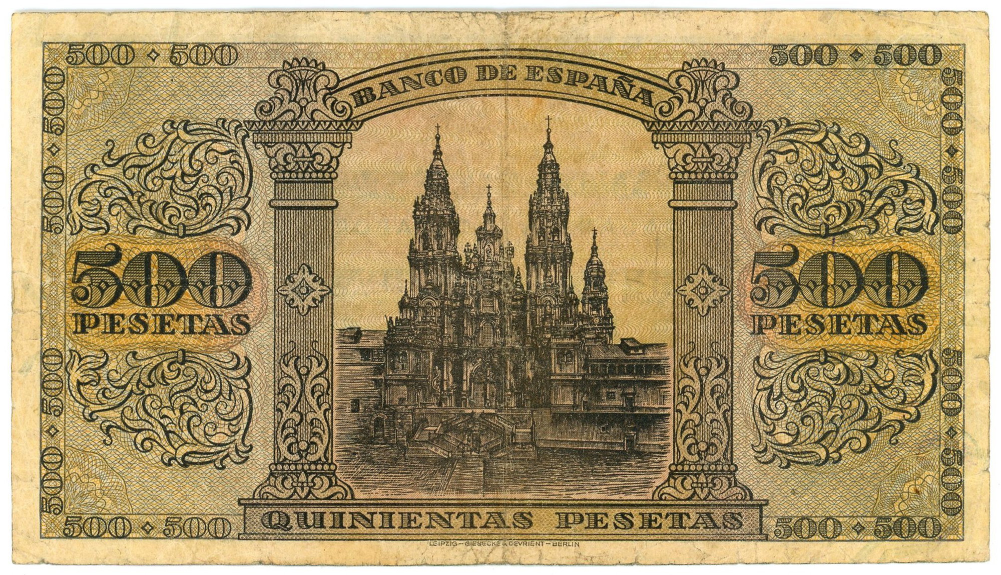 Spain 500 Pesetas 1938 | Katz Auction