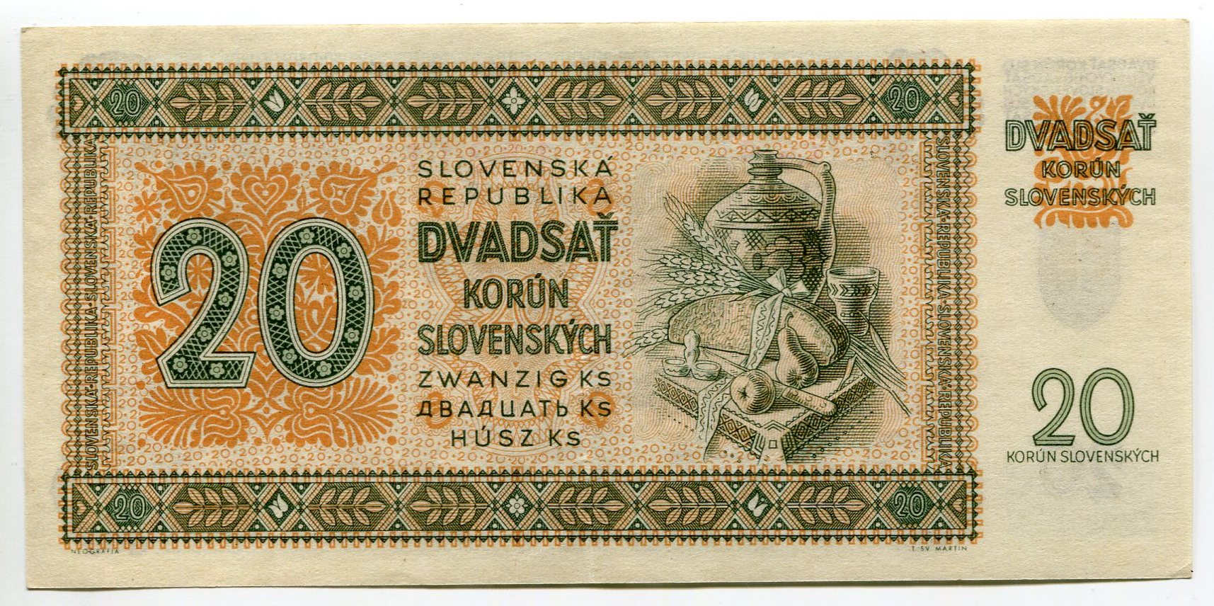 1594 - Slovakia 20 Korun 1942