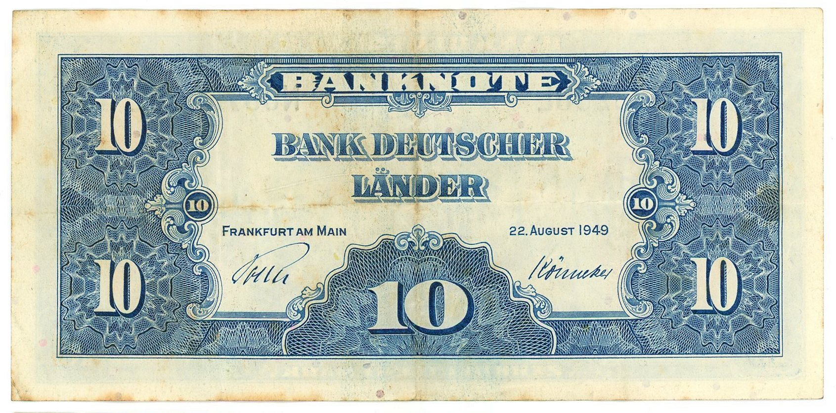 Germany - FRG 10 Deutsche Mark 1949 | Katz Auction