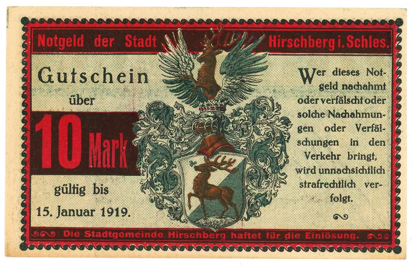2359 - Germany - Weimar Republic Hersfeld 10 Mark 1918