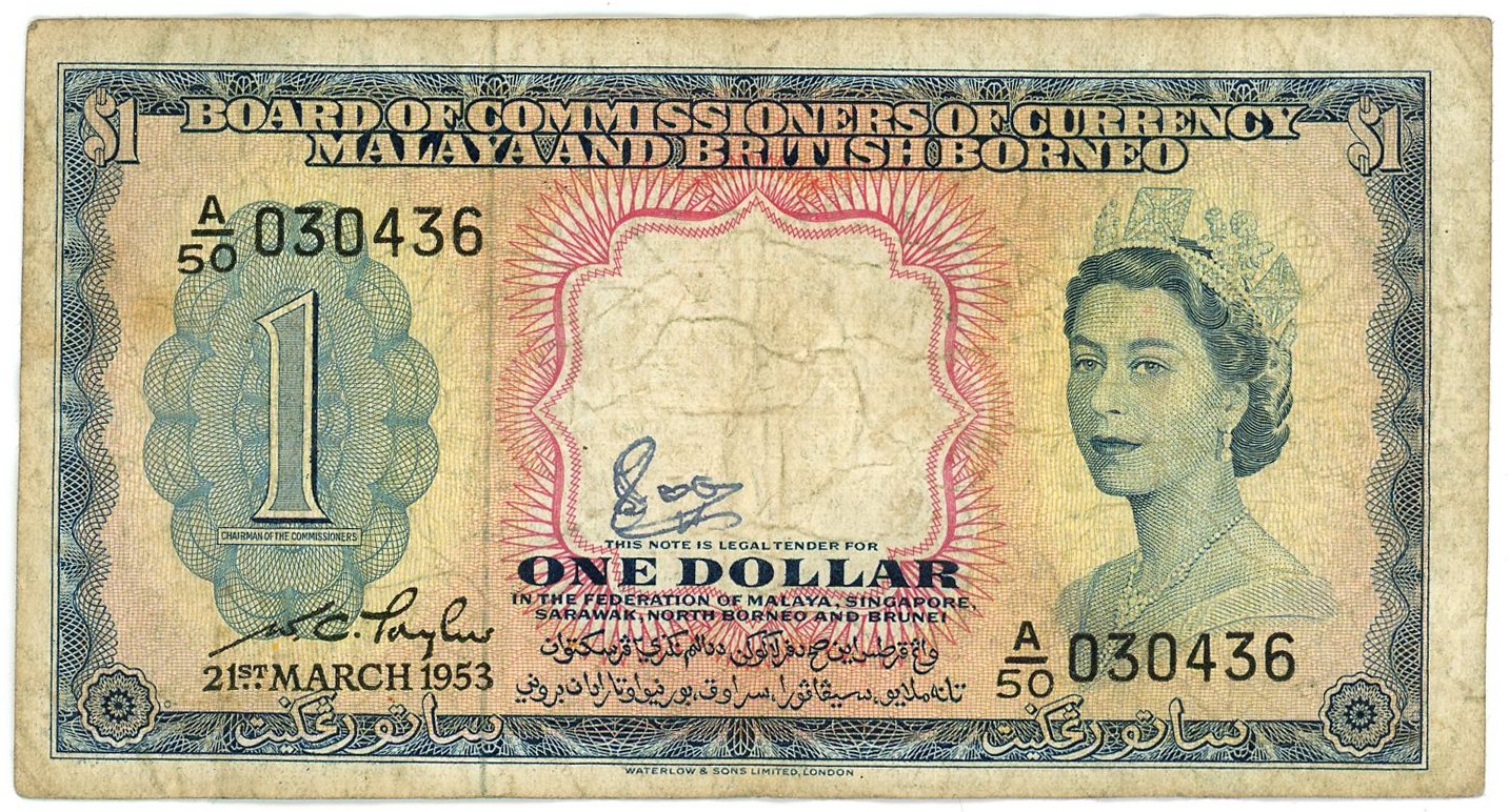 Malaya 1 Dollar 1953 | Katz Auction