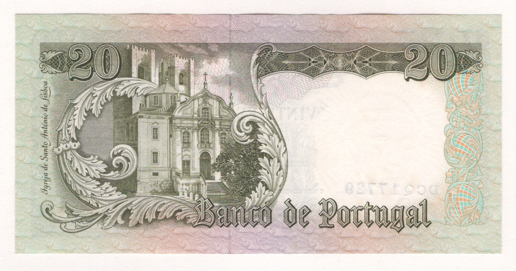 1841 - Portugal 20 Escudos 1964