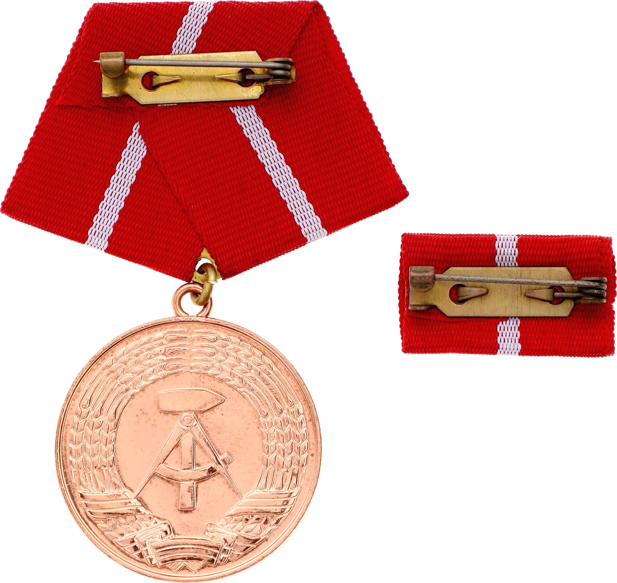911 - Germany - DDR Medal for Faithful Service in Fighting Groups of the Working Class 5 Years Service 1950 - 1990