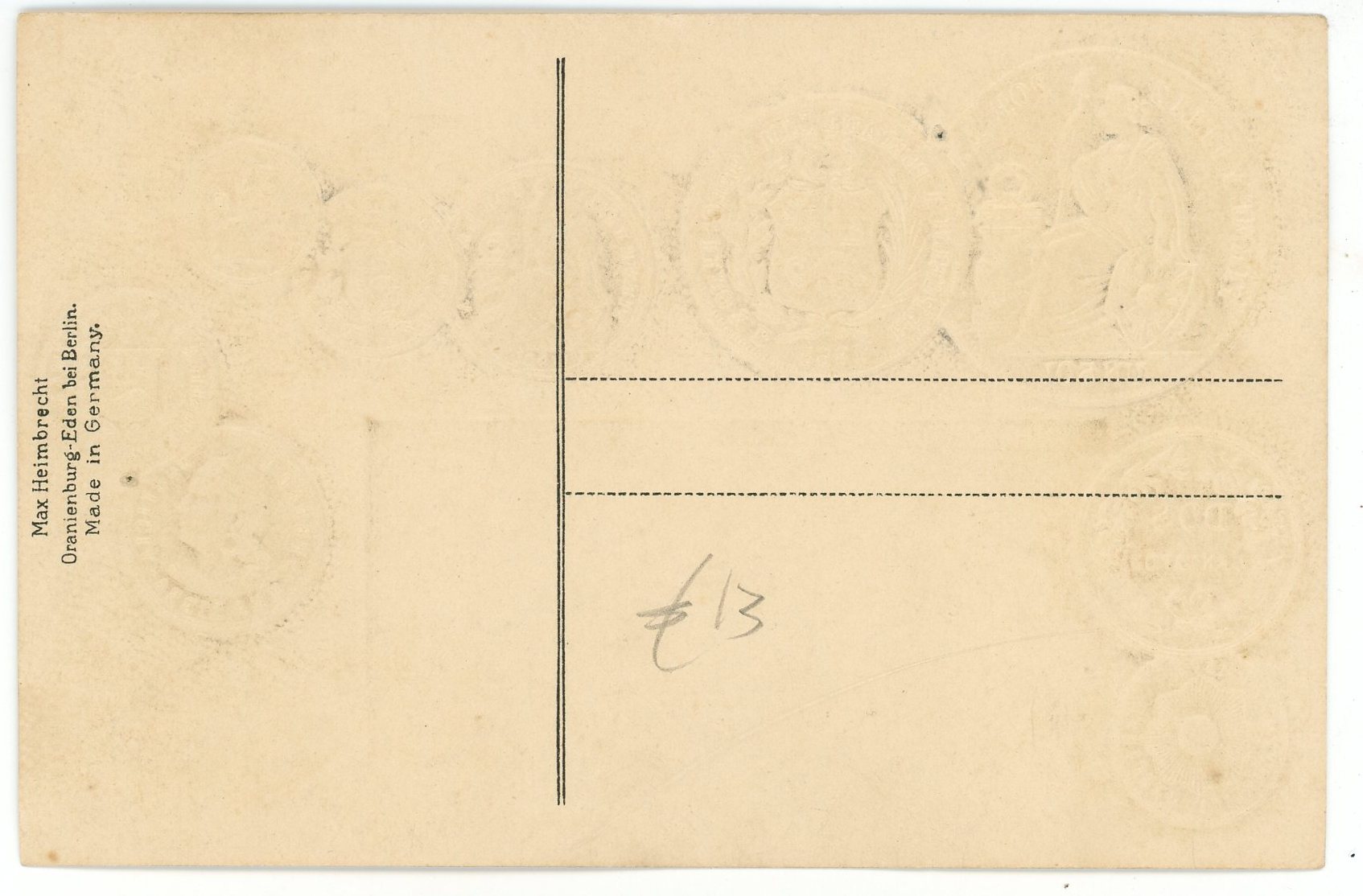 2496 - Peru Post Card "Coins of Peru" 1912 - 1937 (ND)