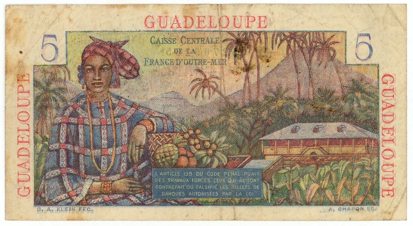 2776 - Guadeloupe 5 Francs 1947 - 1949 (ND)