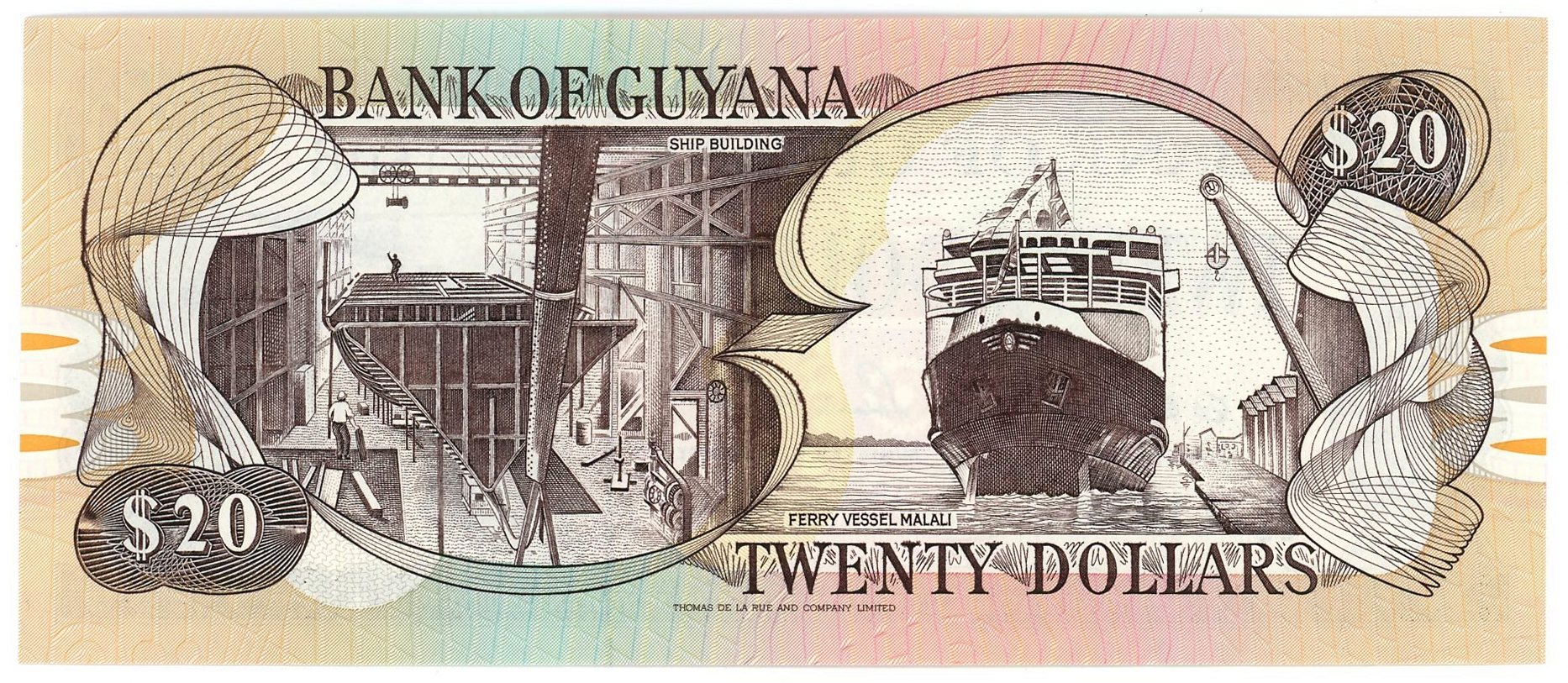 2709 - Guyana 20 Dollars 1996 (ND)