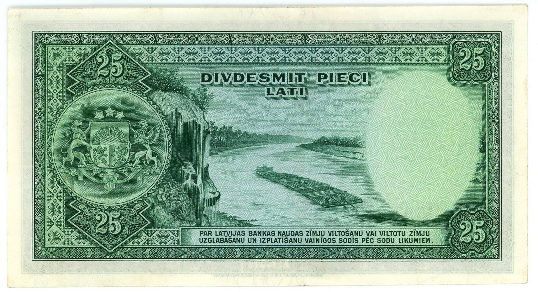 768 - Latvia 25 Latu 1938