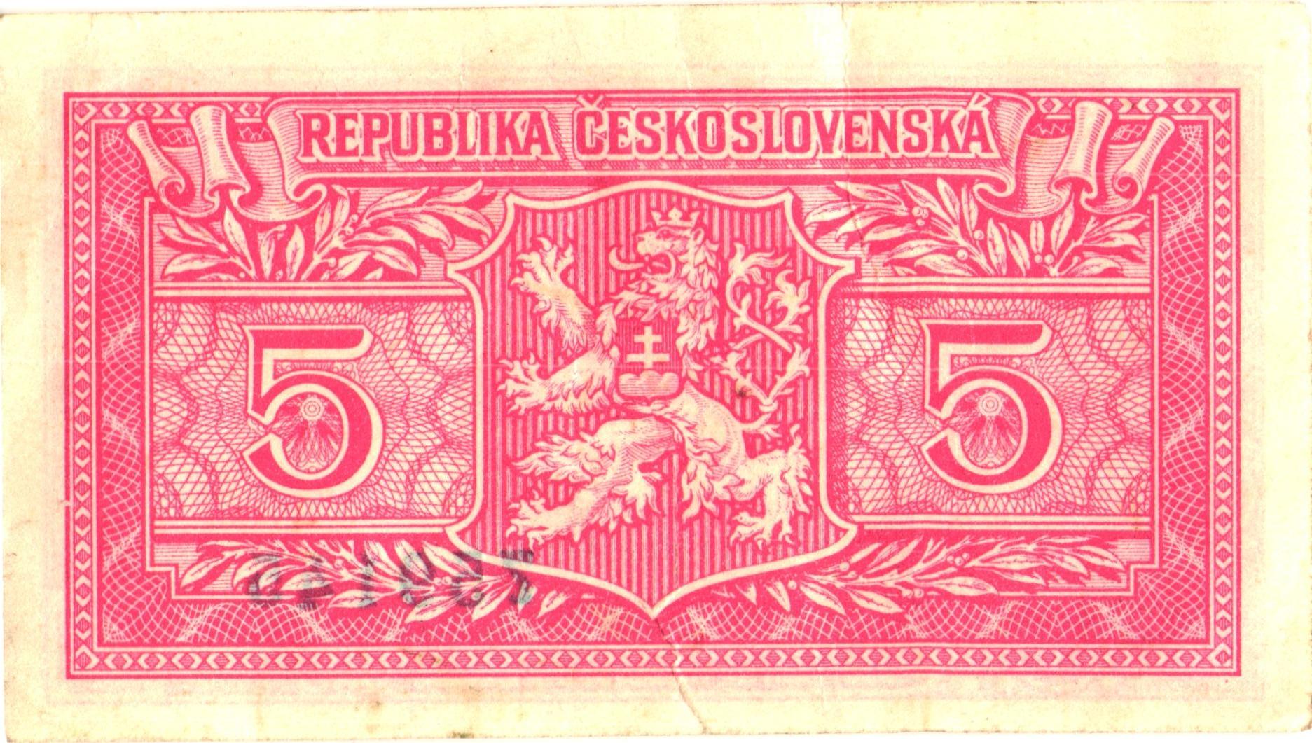 1436 - Czechoslovakia 5 Korun 1949