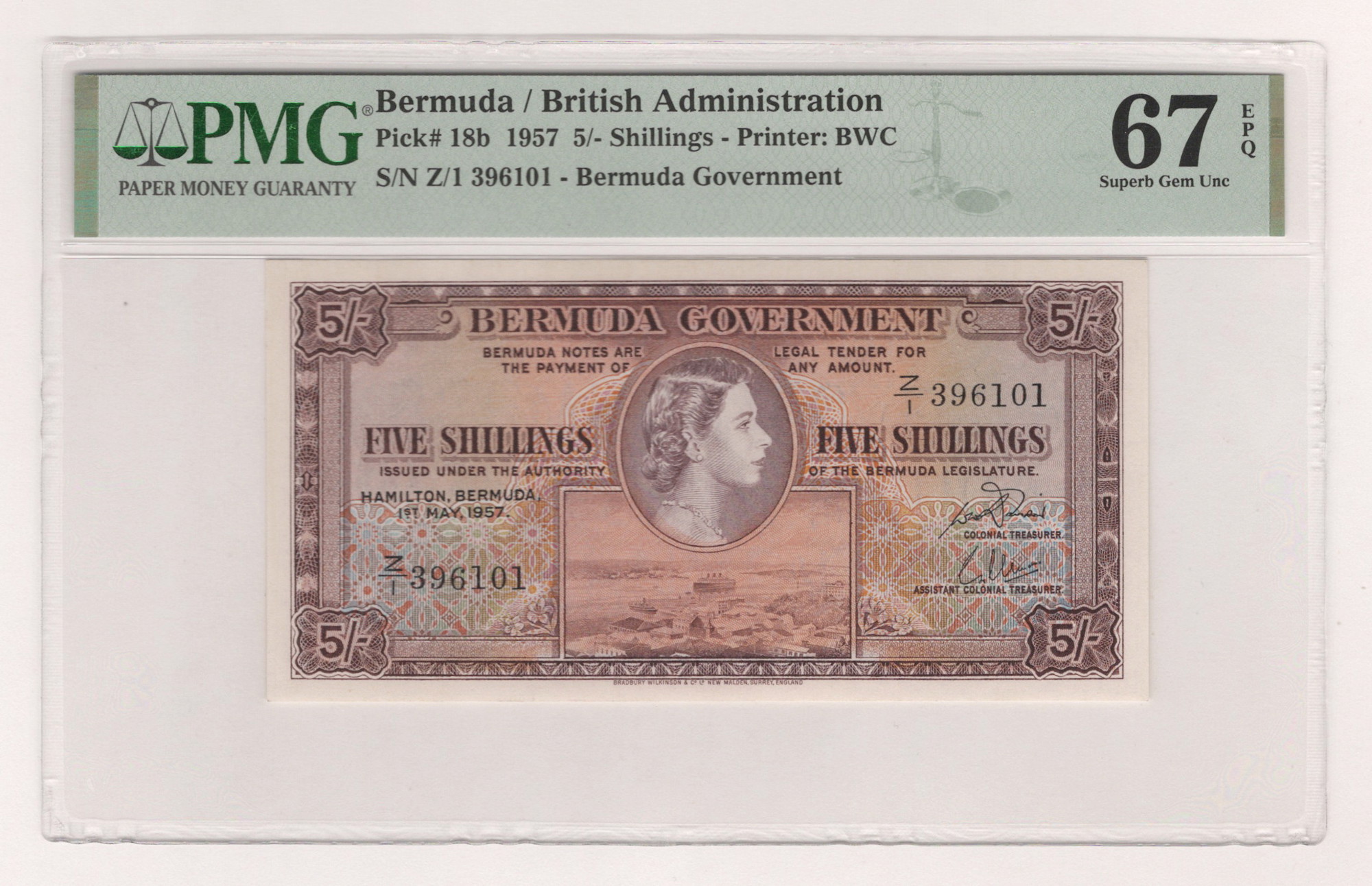 Jamaica 1 Pound 1955 PMG 66 EPQ | Katz Auction