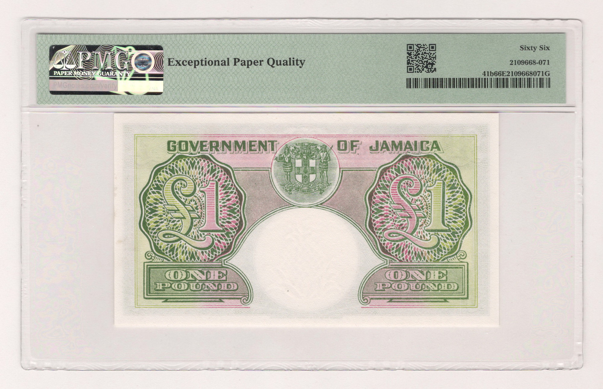 Jamaica 1 Pound 1955 PMG 66 EPQ | Katz Auction