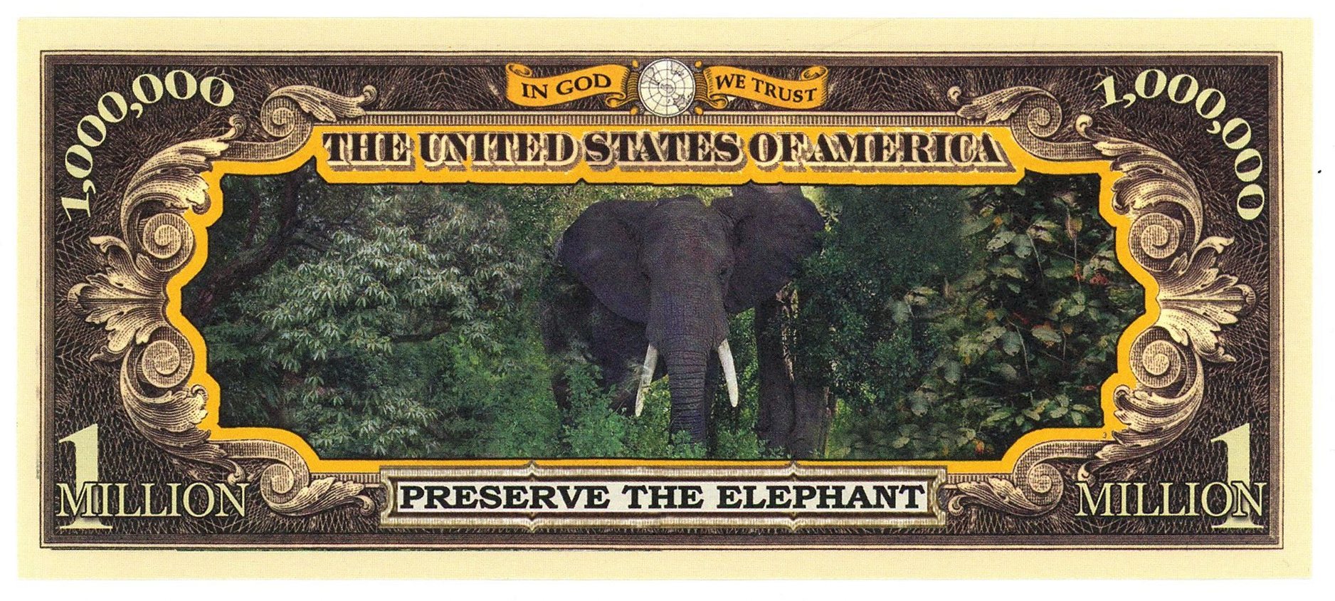 3826 - United States Elephant 1000000 2005 Fantasy Issue