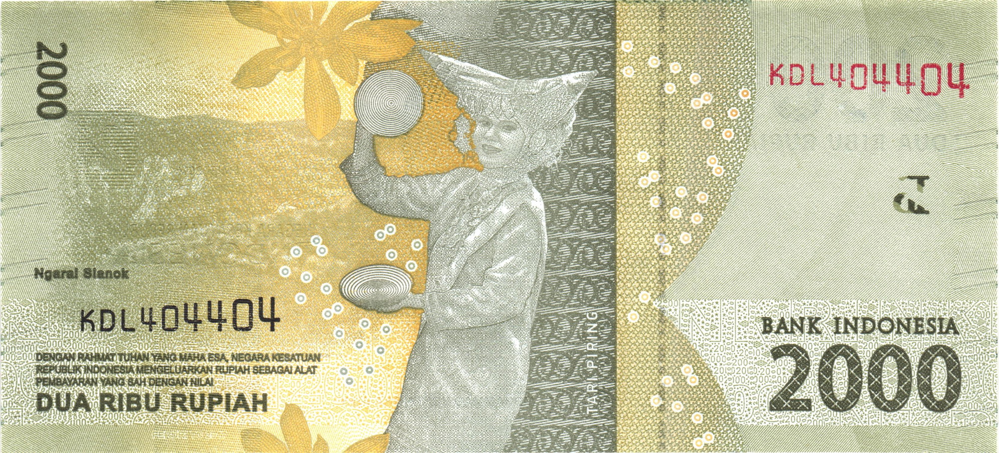 125 - Indonesia 2000 Rupiah 2016