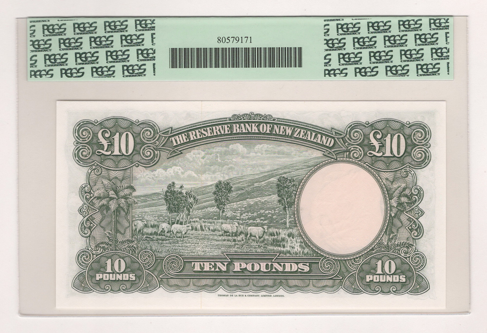 2763 - New Zealand 10 Pounds 1967 (ND) PCGS 66 PPQ
