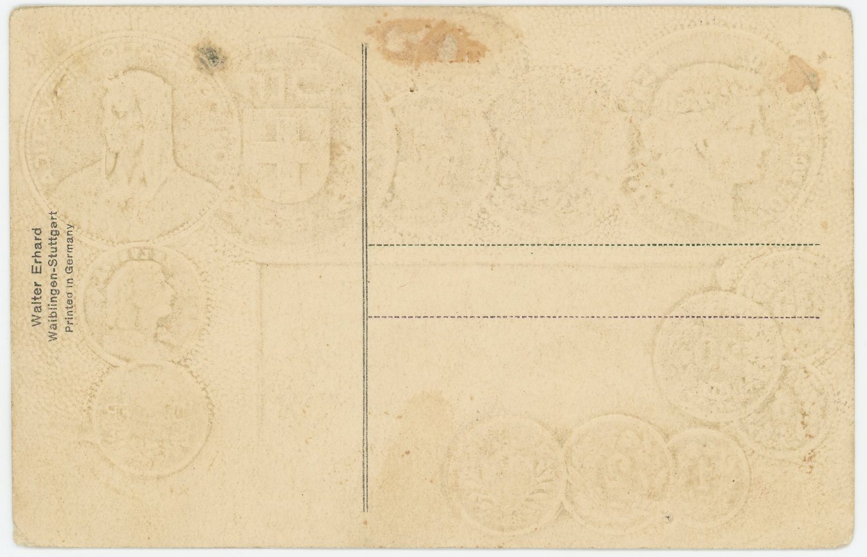2386 - Switzerland Post Card "Coins of Switzerland" 1912 - 1937 (ND)