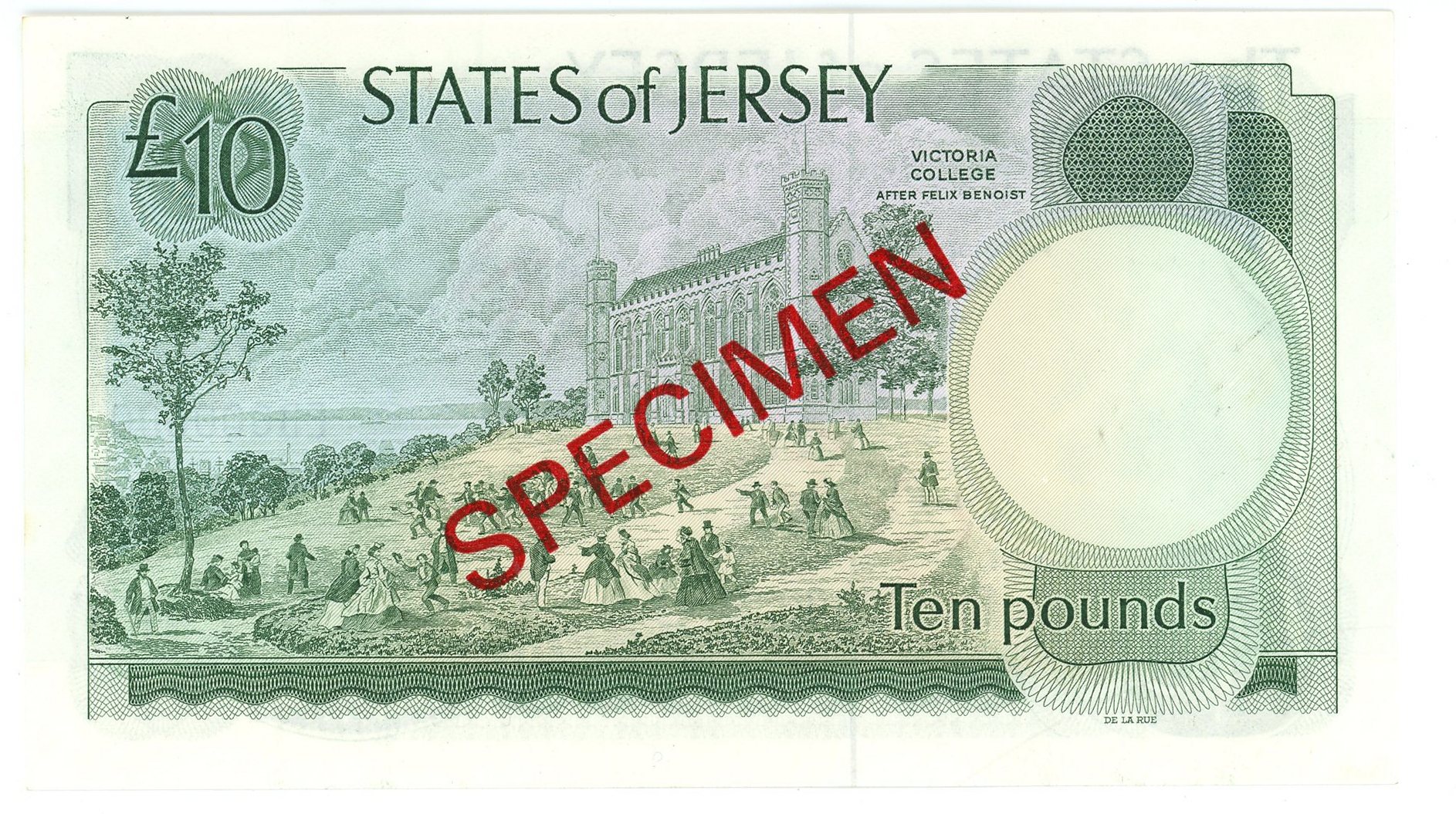 2865 - Jersey 10 Pounds 1983 - 1988 (ND) Specimen