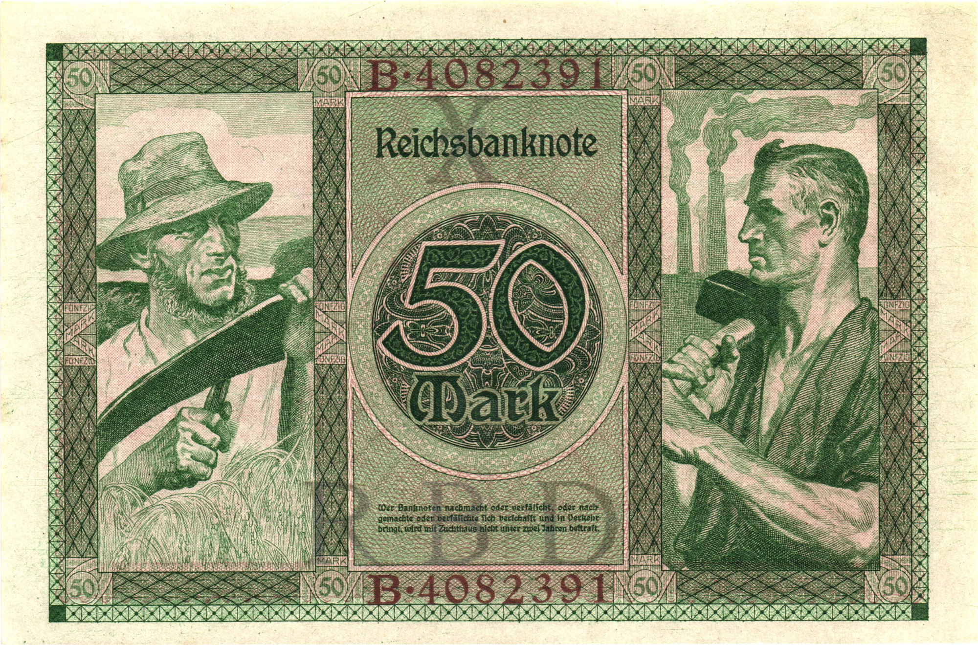 2363 - Germany - Weimar Republic 50 Mark 1920