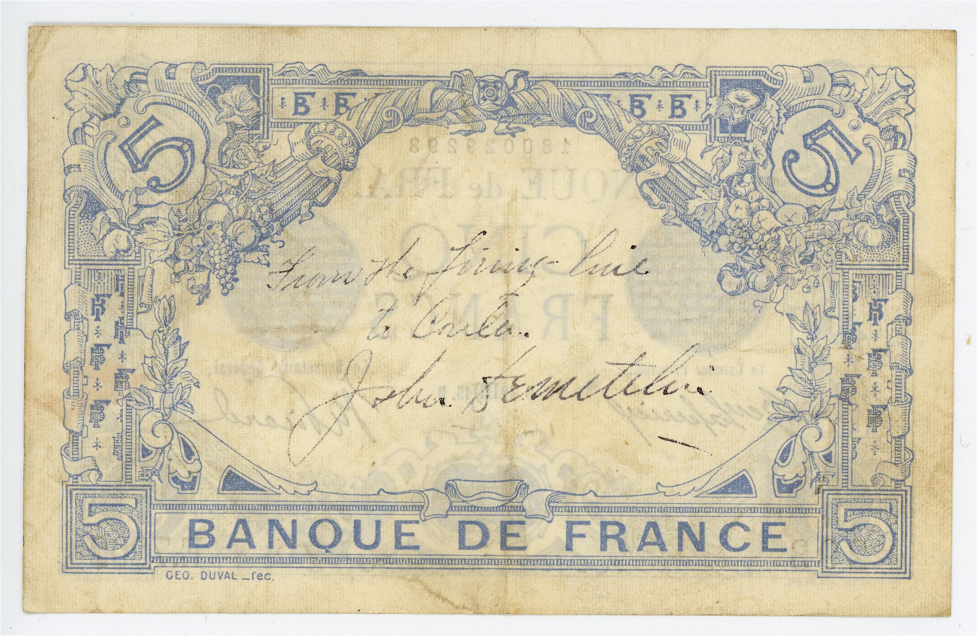 1814 - France 5 Francs 1915