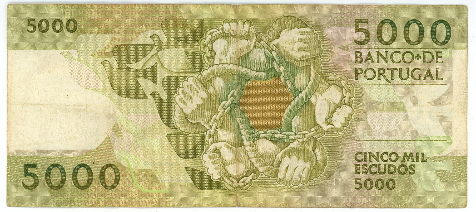 786 - Portugal 5000 Escudos 1988