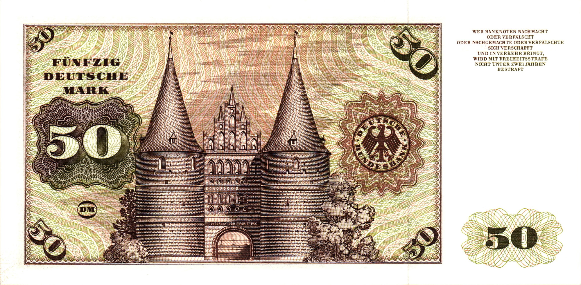 1145 - Germany - FRG 50 Deutsche Mark 1970