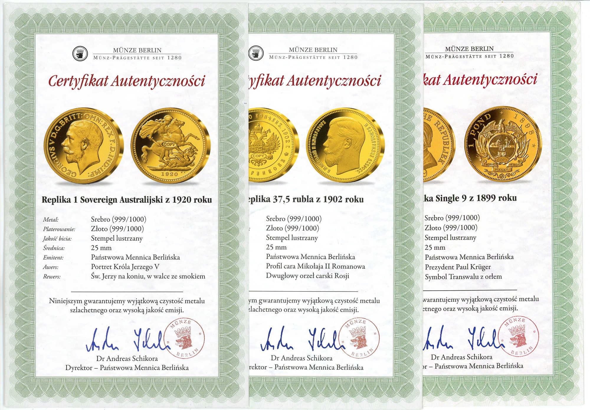 3612 - World Lot of 4 Coins 1855 -1920 Collector's Copy
