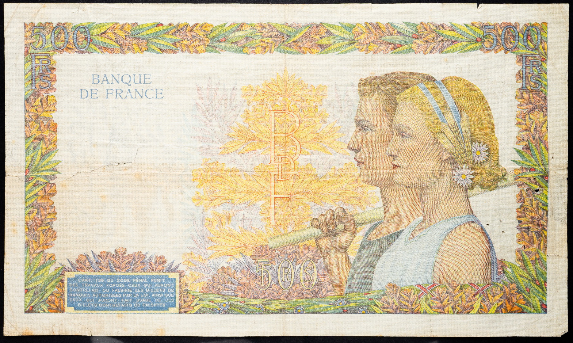 1662 - France 500 Francs 1941