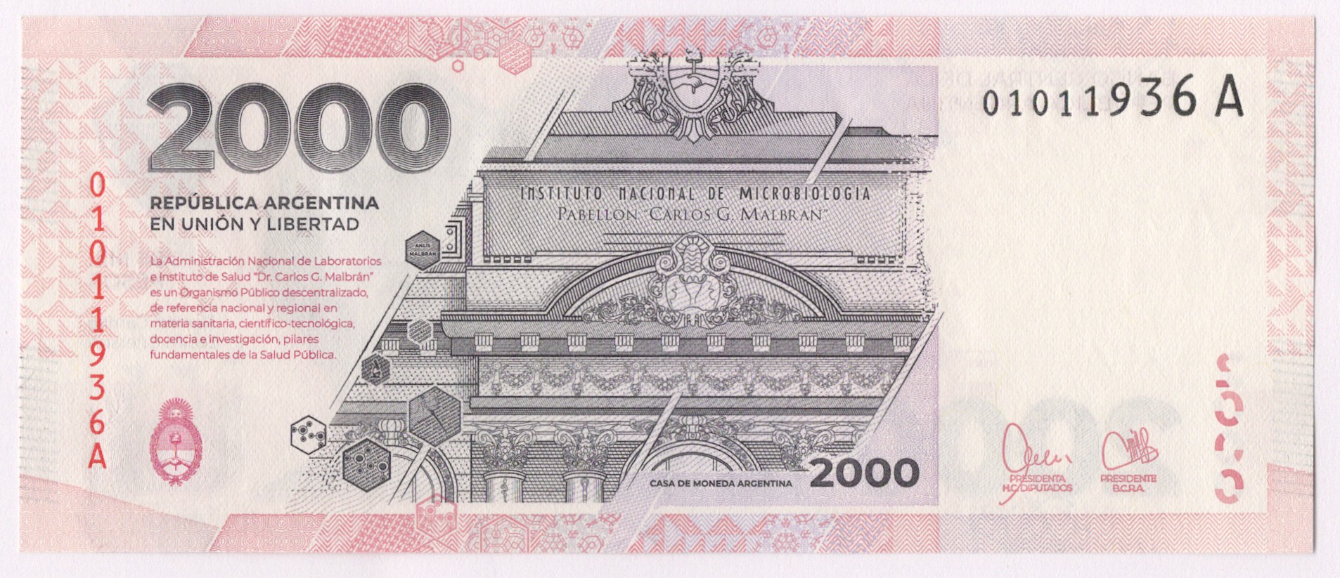 2172 - Argentina 2000 Pesos 2023