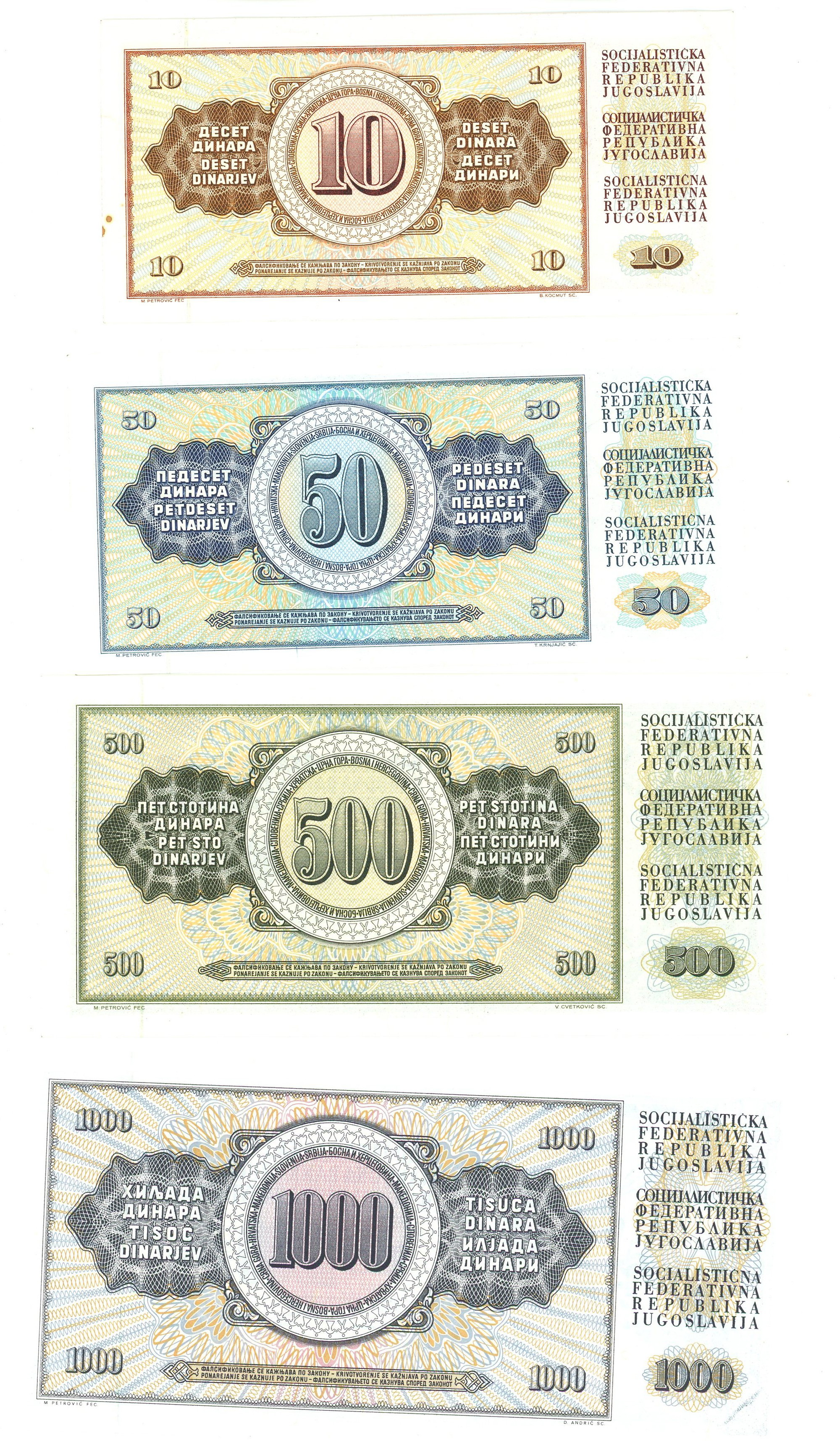 1981 - Yugoslavia Set of 1981