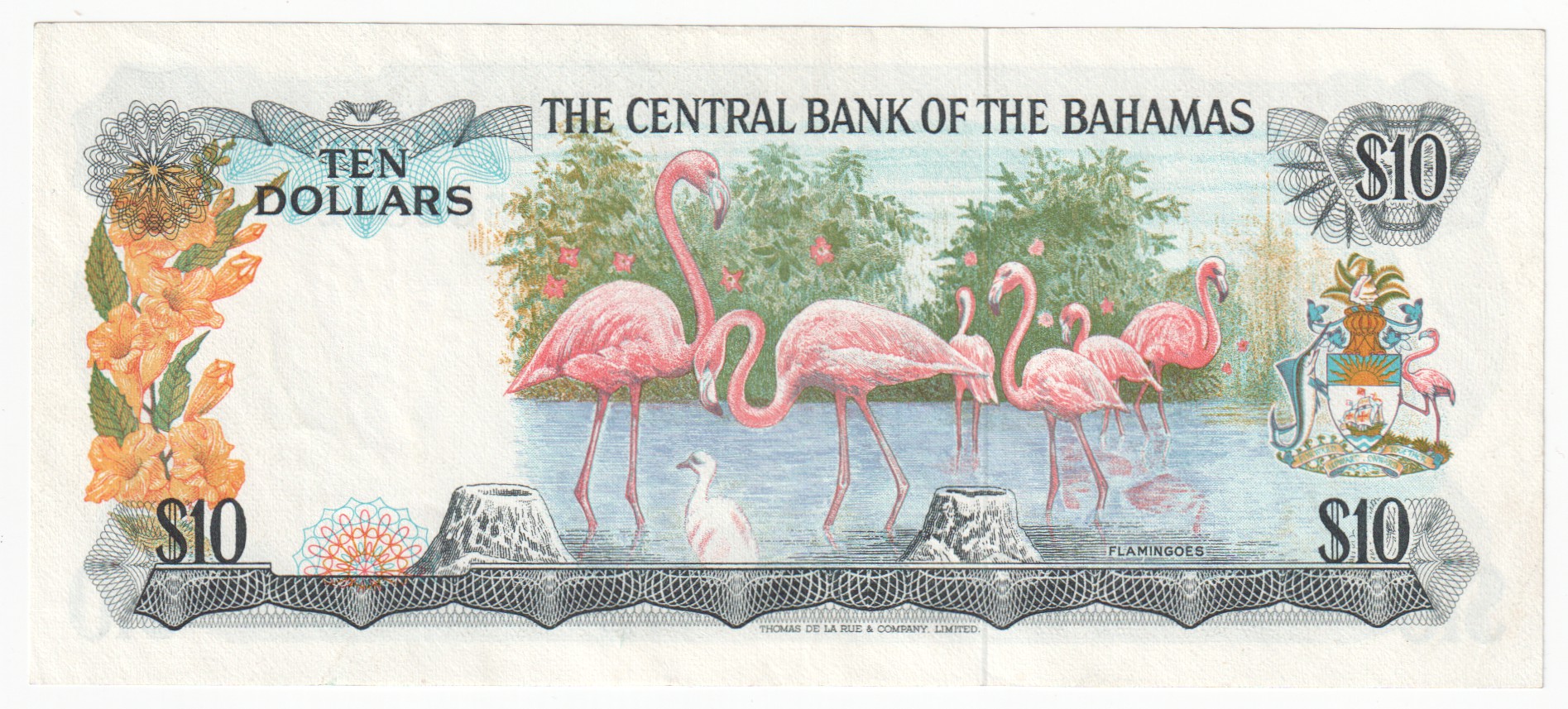 711 - Bahamas 10 Dollars 1974