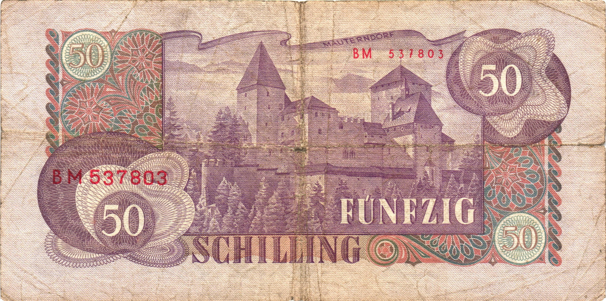 1832 - Austria 50 Schilling 1962