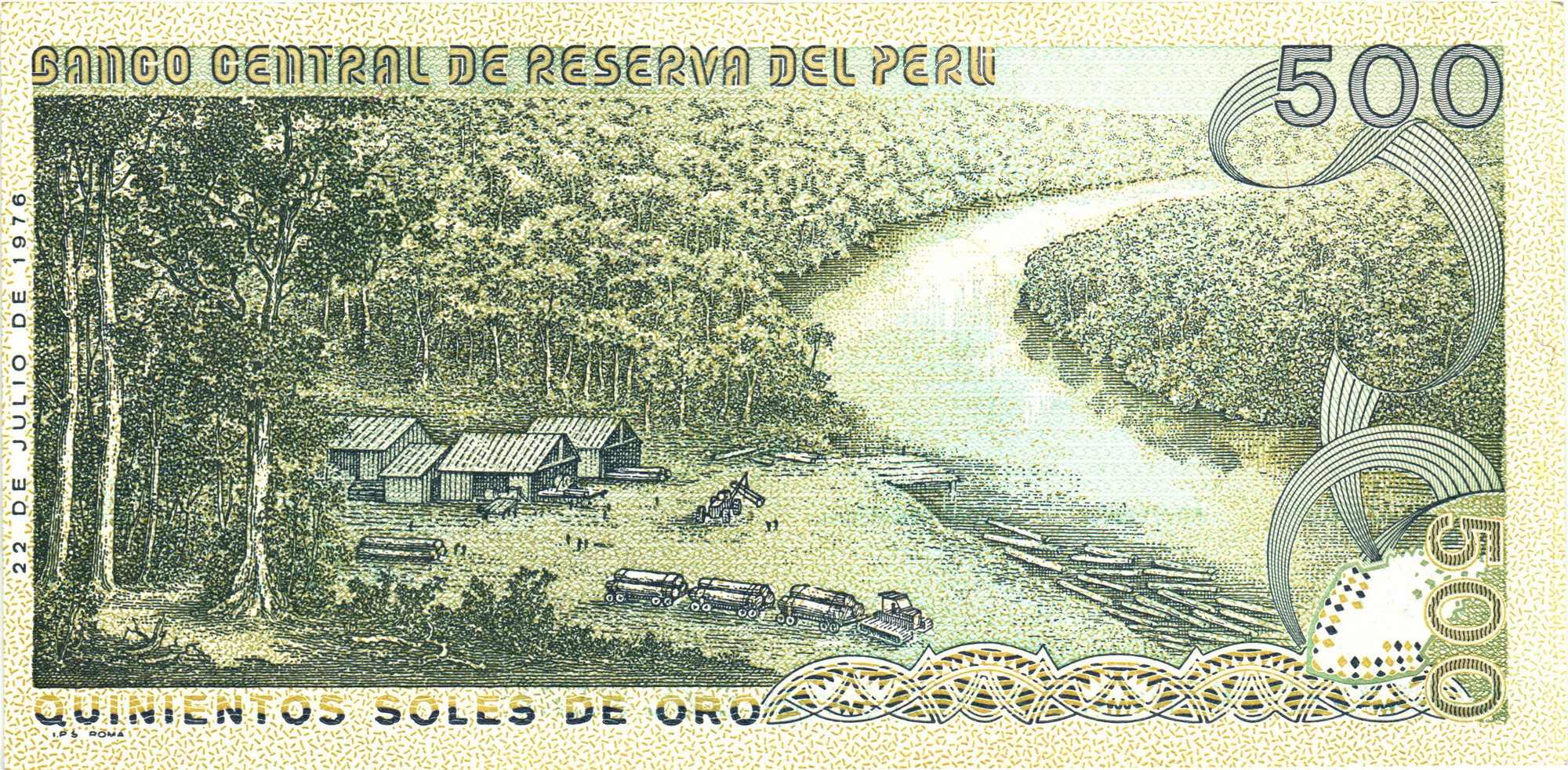 1429 - Peru 500 Soles de Oro 1976