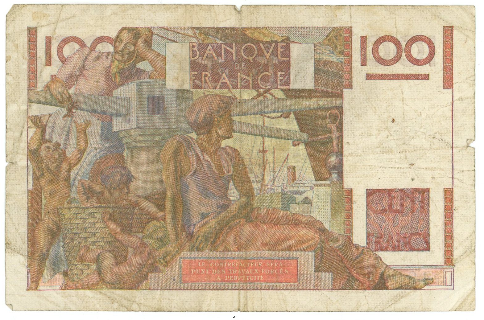 3329 - France 100 Francs 1953