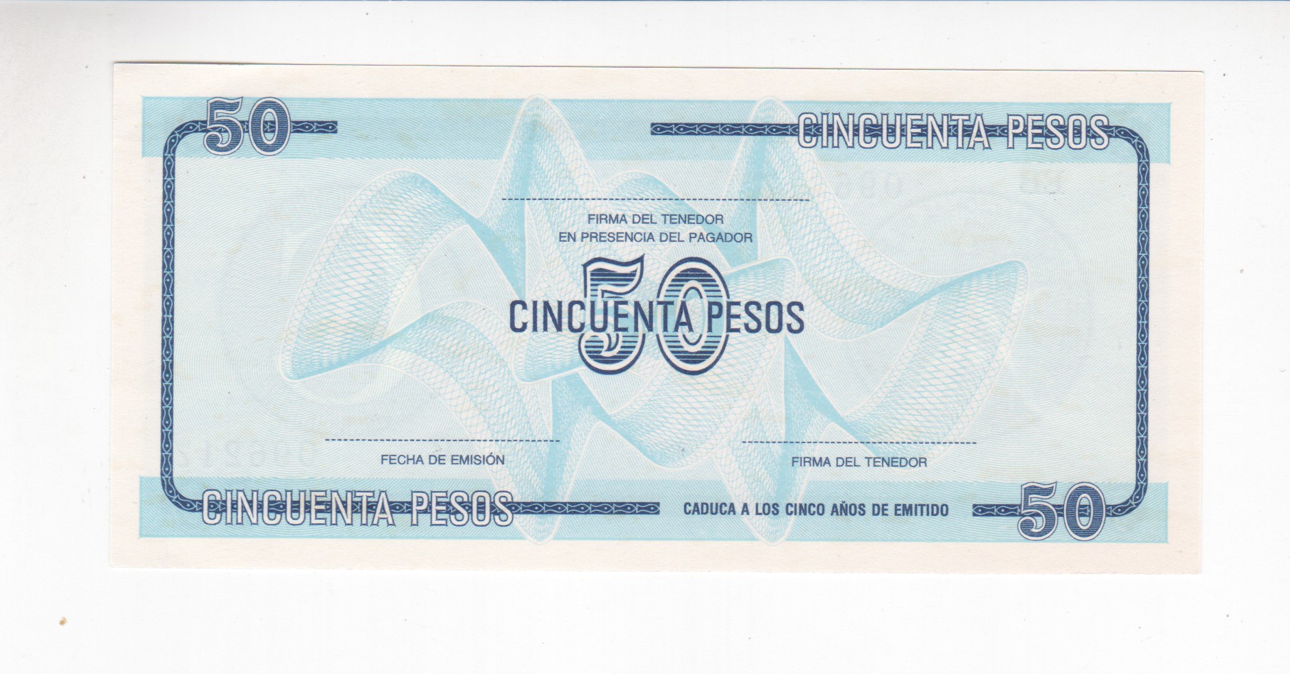 3476 - Cuba 50 Pesos 1985 (ND)