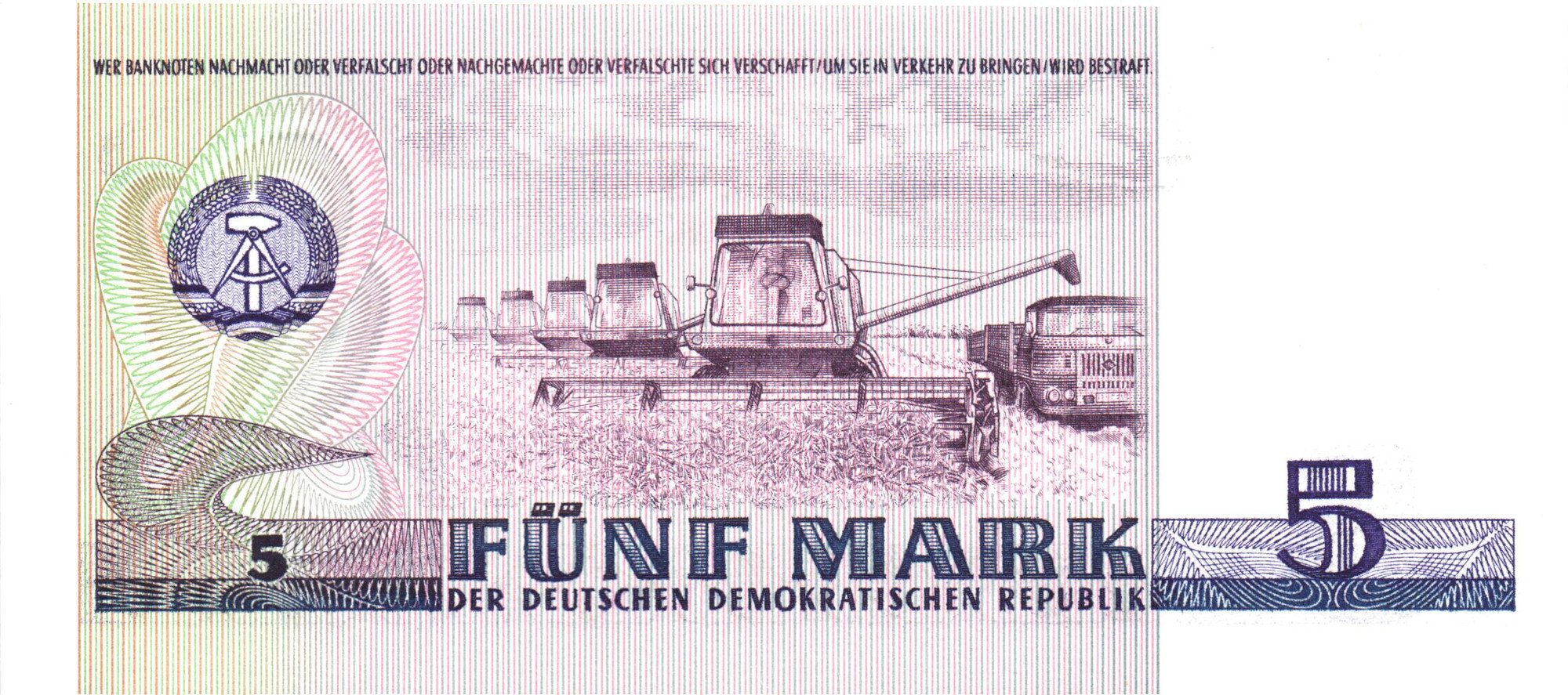 4400 - Germany - DDR 5 Mark 1975