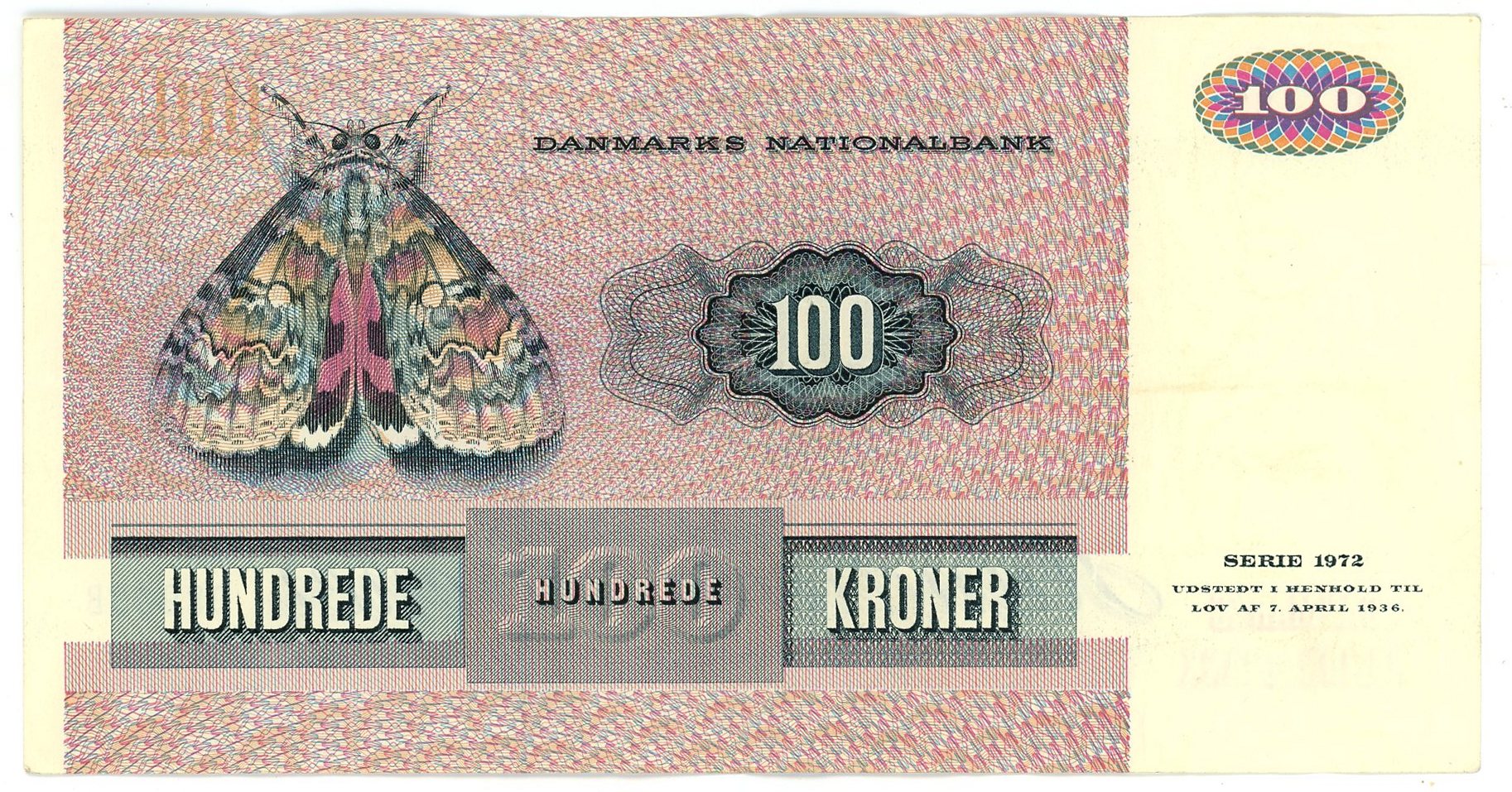 5602 - Denmark 100 Kroner 1972