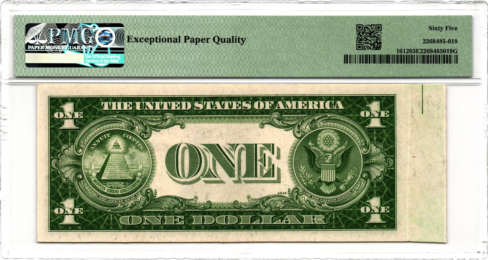 5088 - United States 1 Dollar 1935 Fold Over Error PMG 65 EPQ Gem Uncirculated