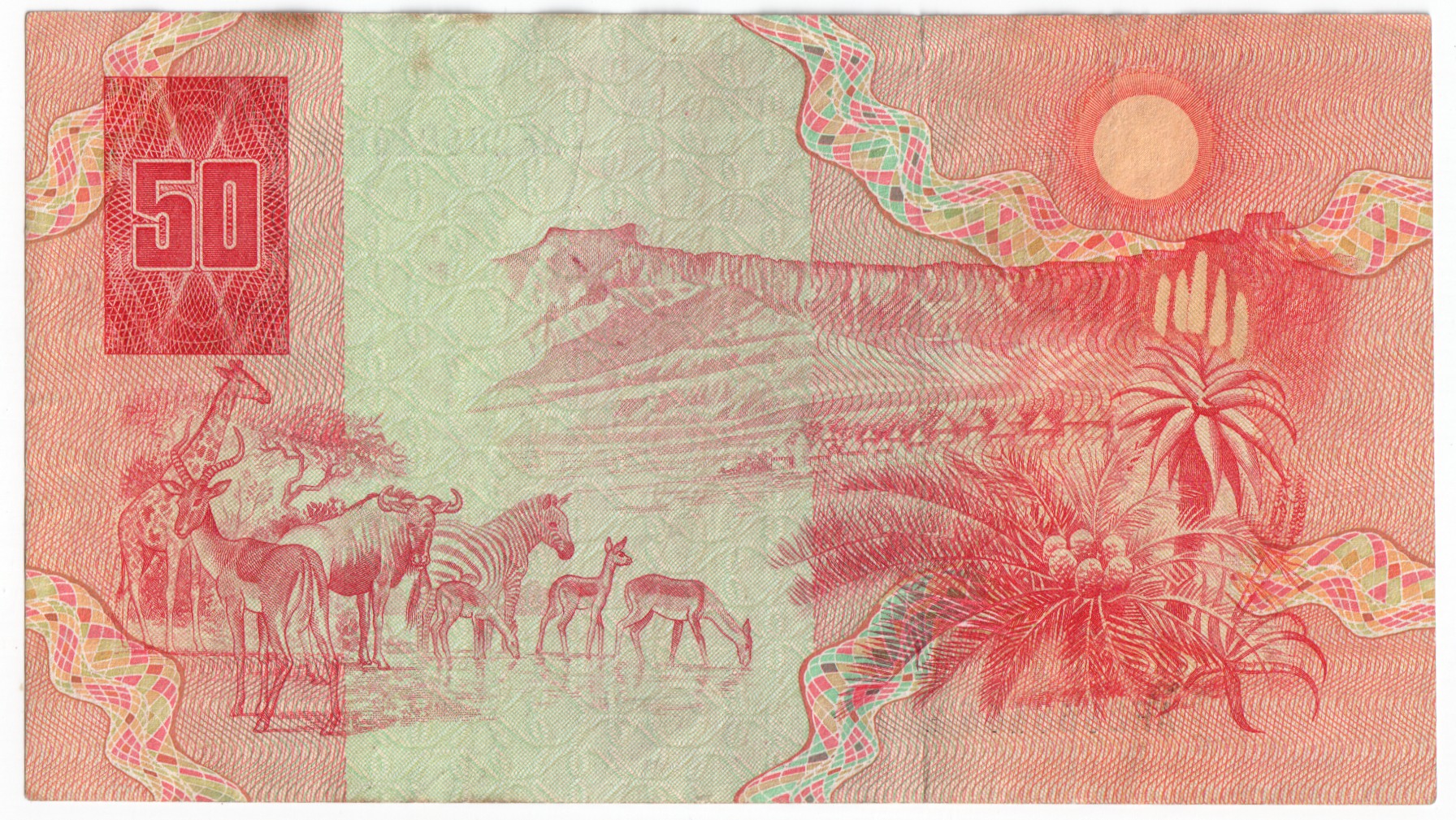 459 - South Africa 50 Rand 1984 - 1990 (ND)