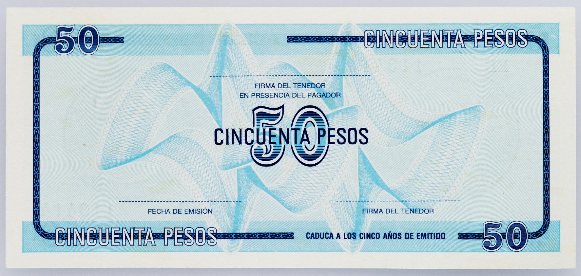 1925 - Cuba 50 Pesos 1985