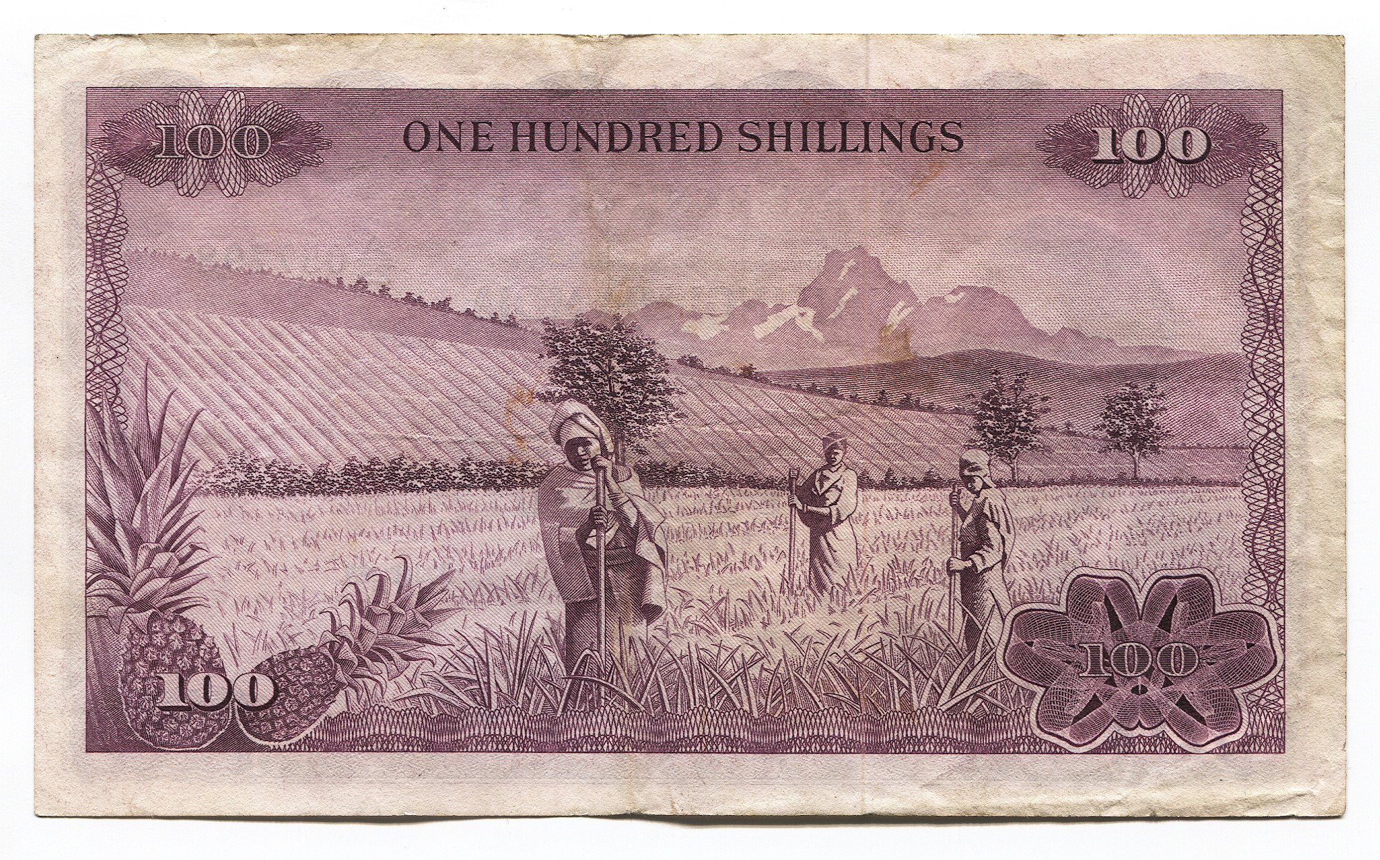 412 - Kenya 100 Shillings 1971