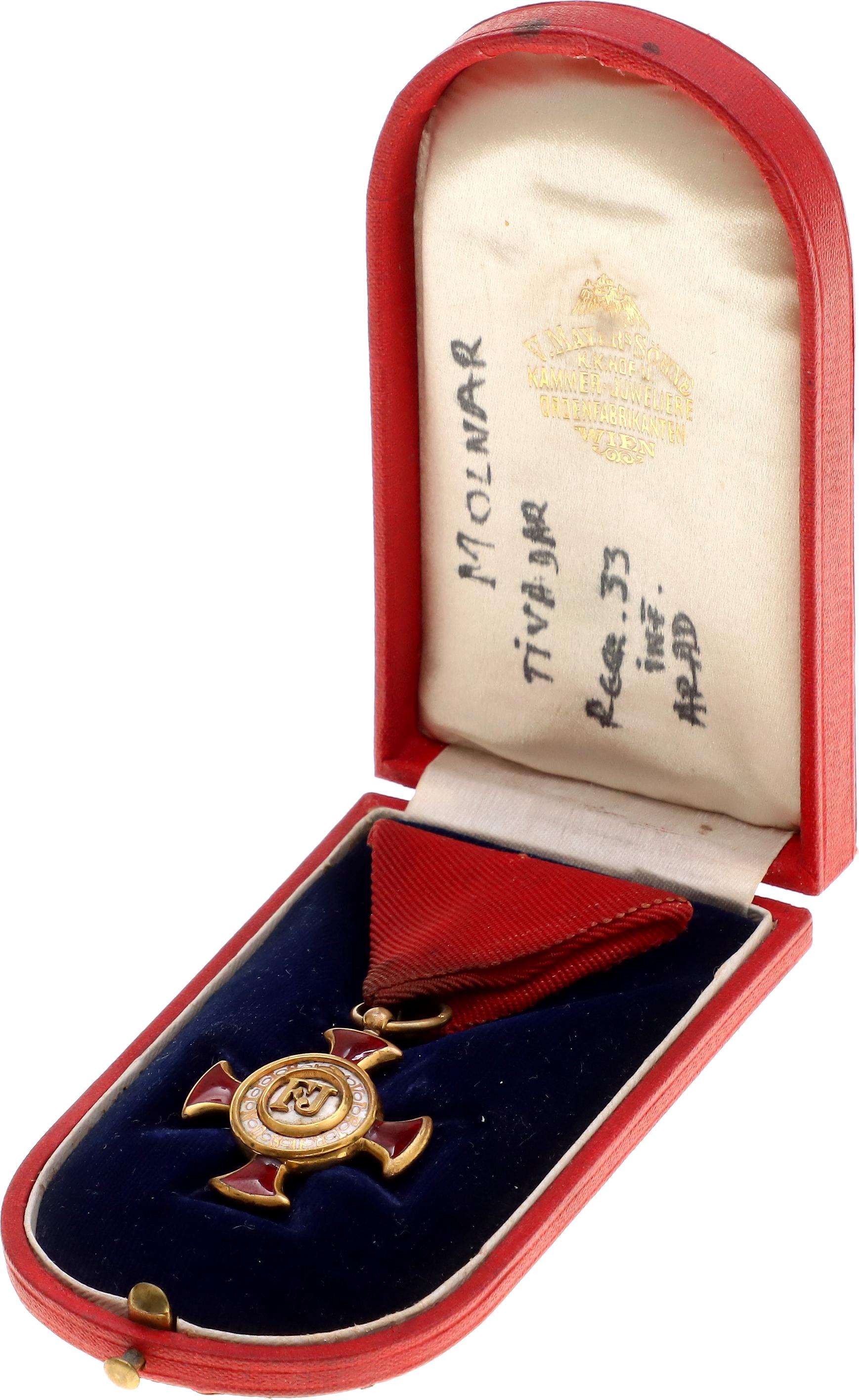 92 - Austria Merit Cross "1849" II Class 1875 - 1914