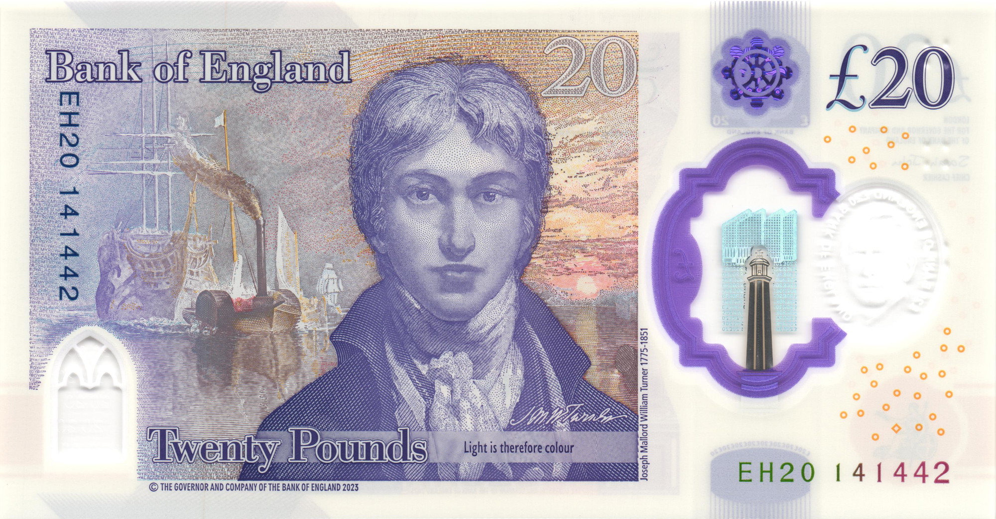 1493 - Great Britain Bank of England 20 Pounds 2024 (ND)