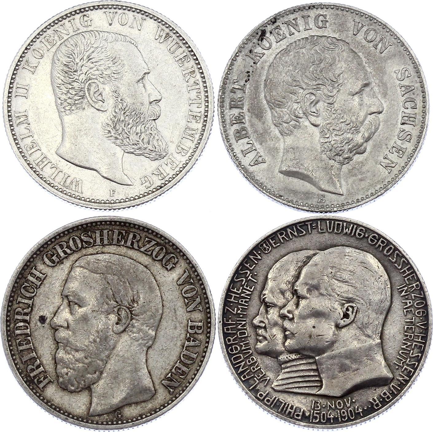 2827 - Germany - Empire 4 x 2 Mark 1900 - 1907