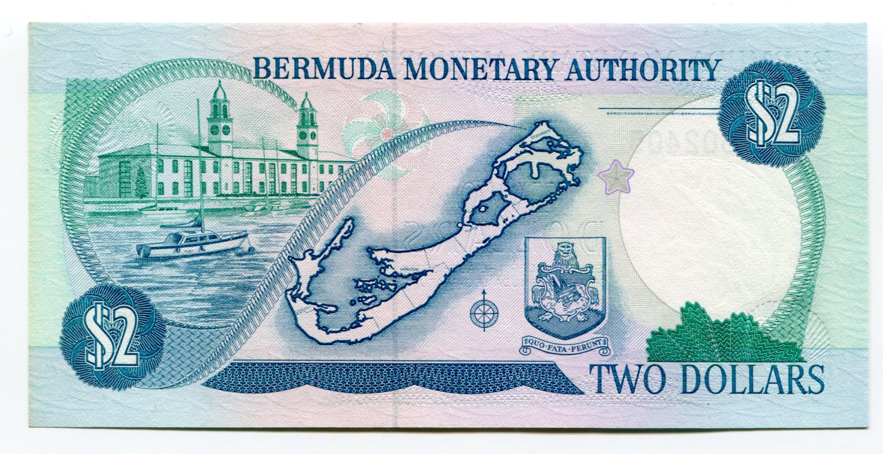 1283 - Bermuda 2 Dollars 1988 