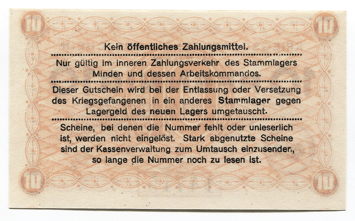 2007 - Germany - Empire 10 Pfennig 1917 Minden POW Camp